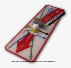 The Golfer's Footprint Swing Trainer And Hitting Mat - Golf Swing Path Board