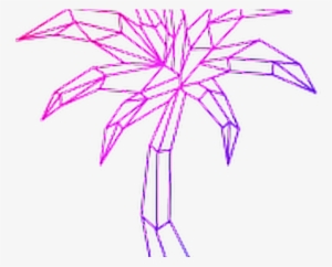 Vaporwave Clipart Aesthetic Art - Vaporwave Palm Trees Clip Art