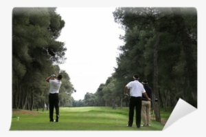 Golf Swing In Riva Dei Tessali Golf Course, Italy Wall - Golf
