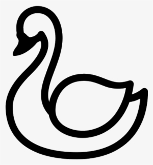 Mute Swan Black Swan Bird Clip Art Goose Source - Swan Icon