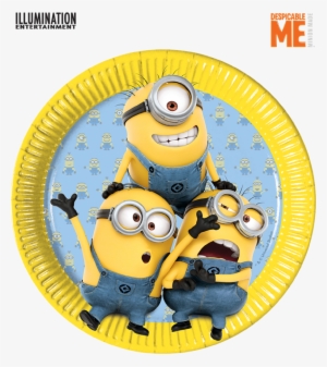 Minions Paper Plates Partyware - Set Of 8 Minions Plates