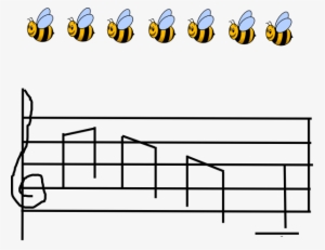 How To Set Use Bees With Musical Notes Svg Vector - Beez