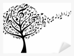 Music Tree With Musical Notes, Vector Sticker • Pixers® - Arvore De Musica