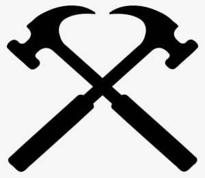 hammers clip art - crossed hammers png