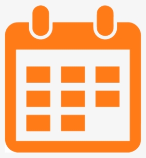 Calendar Icon Orange Rgb - Black And White Clipart Calendar Png