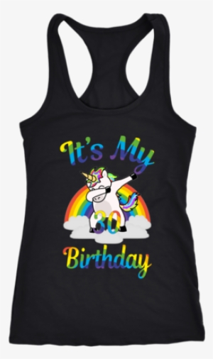 Magical It's My 30th Birthday Dabbing Unicorn Rainbow - Shirt