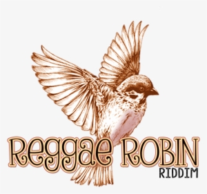 Reggae Robin Riddim Logo - Black And White Bird Tattoo