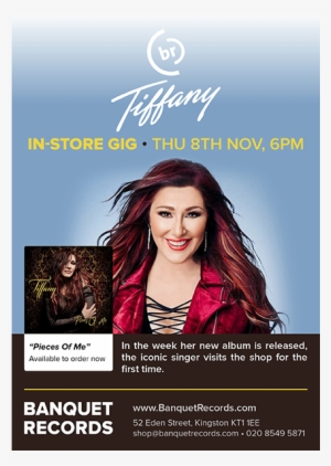 Thursday 8th November At Banquet Records, - Tiffany I Think We Re