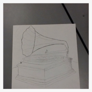 My Piece Of Work Is A Vintage Record Player - Sketch