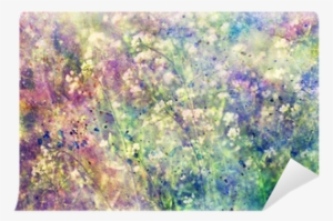 Grunge Colorful Watercolor Splatter And Small Blooming - Watercolor Painting