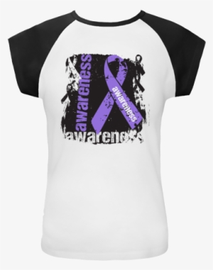 Hodgkin's Lymphoma Awareness Cap Sleeve T-shirts Featuring - Splatter Breast Cancer Magnet