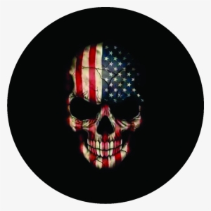 American Flag Skull - Gray American Flag Skull