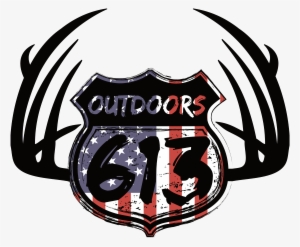 613 Outdoors Logo American Flag - Logo