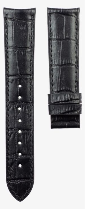Black Crocodile Leather Strap