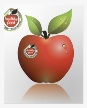 Apple Stickers For Healthy Food - Canvas