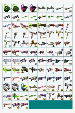 Click For Full Sized Image Weapon Icons - Splatoon 2 Weapon Icons