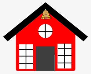 Recropped School House With Bell - School Bell Png