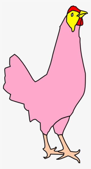 Pink Hen Clipart
