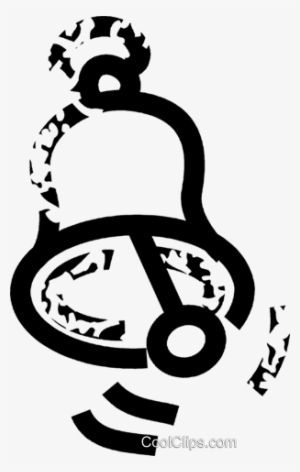 School Bell Royalty Free Vector Clip Art Illustration - School Bell