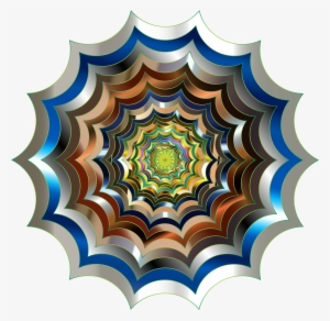 Prismatic Euclidean Spider Web - Clip Art