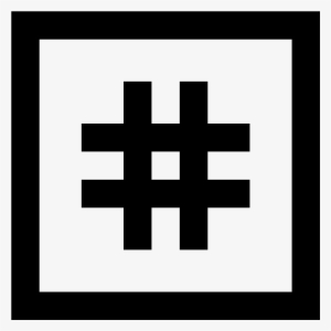 Hashtag 2 Icon - Lightroom Logo Black And White