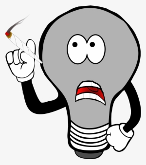 Confused Idea Lightbulb - Light Bulb Png Clipart