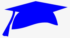 Graduation Cap Clip Art - Blue Graduation Cap Clipart