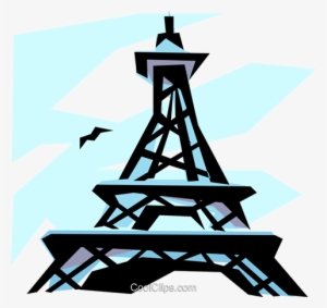 Eiffel Tower Royalty Free Vector Clip Art Illustration