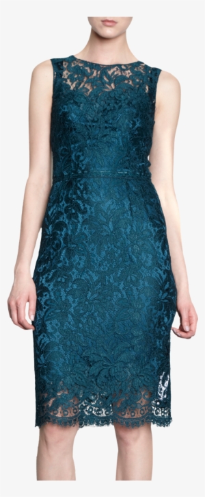 Dolce & Gabbana Lace Overlay Sheath Dress - Gown