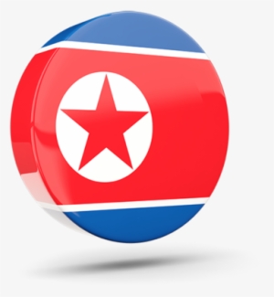 Illustration Of Flag Of North Korea - North Korea Flag Circle