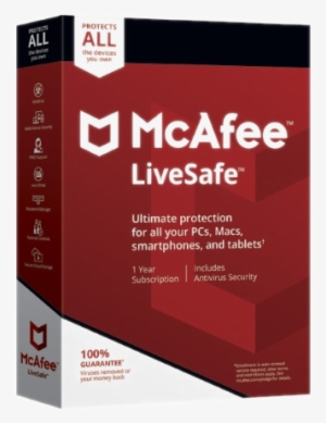 Mcafee Livesafe - 1 Year - Service - Mcafee Livesafe 2018