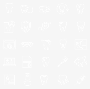 Dental Icon Set - Close Icon Png White