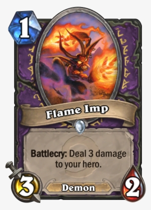 Flame Imp Card - Hearthstone 1 3 Taunt
