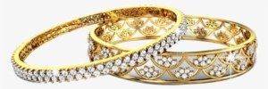 Bangle Gold And Dimond Six - Bangles Png Without Background
