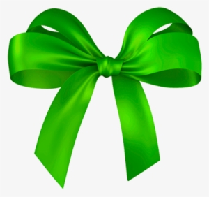 Green Christmas Bows - Ribbon Bow