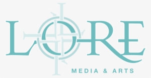 Lore Media & Arts Logo Teal Ovrwhite - Art
