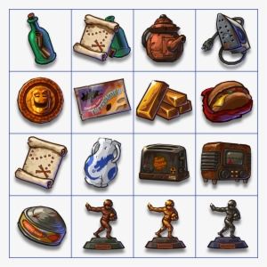 Steamworld Heist - Inventory Icons - Treasure Icons