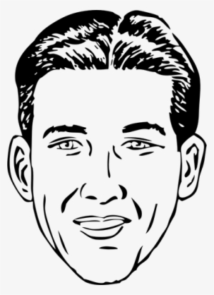 Man Face Clipart Black And White