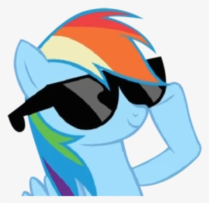 Lentes , Swag , My Little Pony , Rainbow Dash - Rainbow Dash With Sunglasses Png