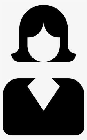 Simpleicons Interface Business-woman - Business Woman Icon Png