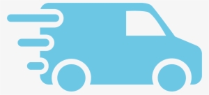 Delivery Van Icon Blue - Выезд На Дом Мастера