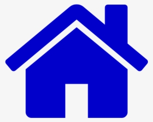 Home Button - House Icon Blue Png