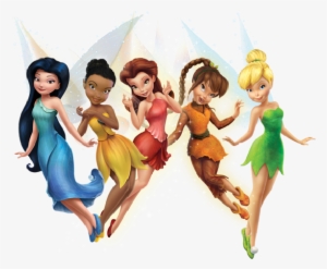 Disney Fairies Group Image-2 Tinkerbell And Friends, - Fairies From Peter Pan