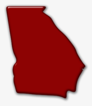 034060 Simple Red Glossy Icon Culture State Georgia