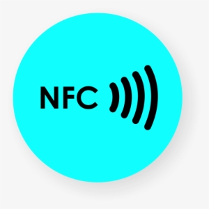Picture Of Nfc Sticker 50mm Neon, - Nfc Logo Png Transparent