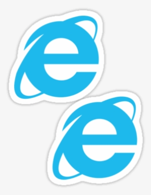 Internet Explorer ×2 Sticker - Microsoft Edge And Internet Explorer