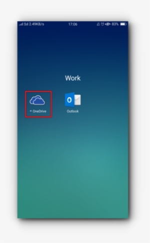 2)open Onedrive From Your Android Phone - Computer Icon