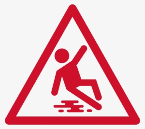 reduce slips & falls at - traffic sign