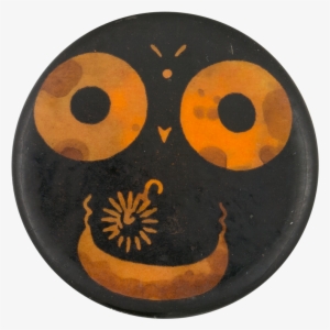 Orange And Black Face Smileys Button Museum - Jack-o'-lantern