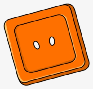 Square Orange Button
